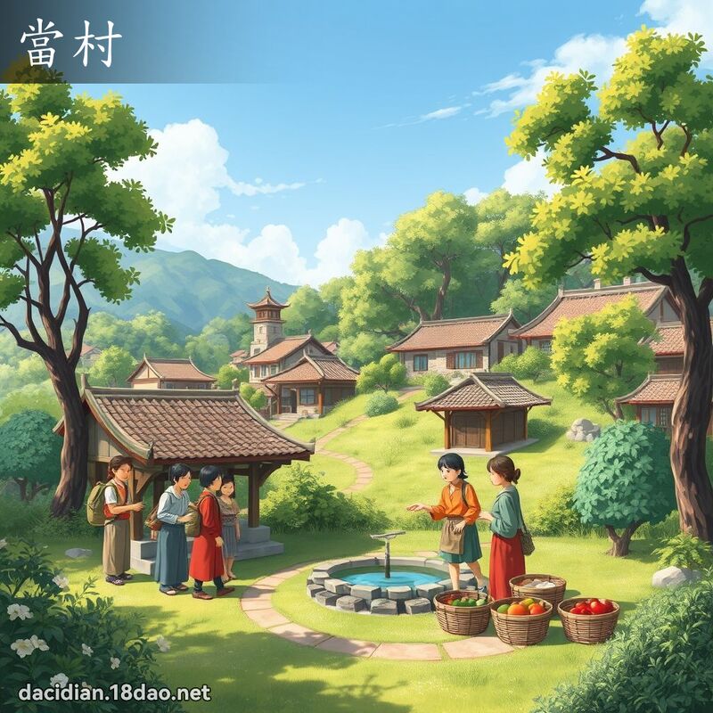 当村 - 国语大辞典配图