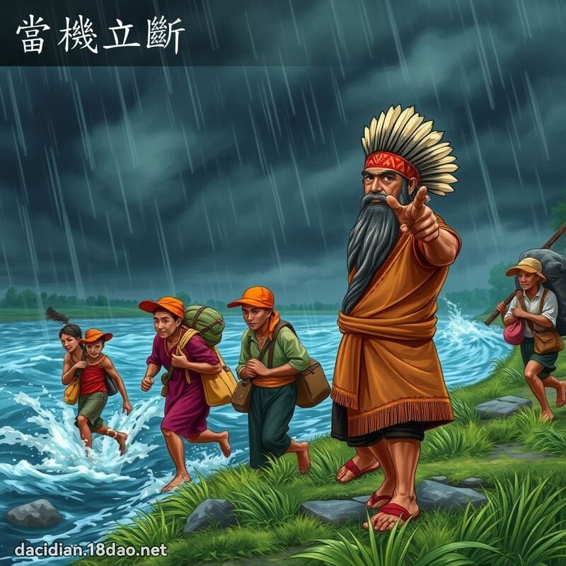 當機立斷 - 國語大辭典配圖