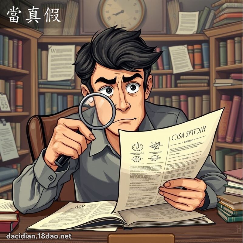 当真假 - 国语大辞典配图