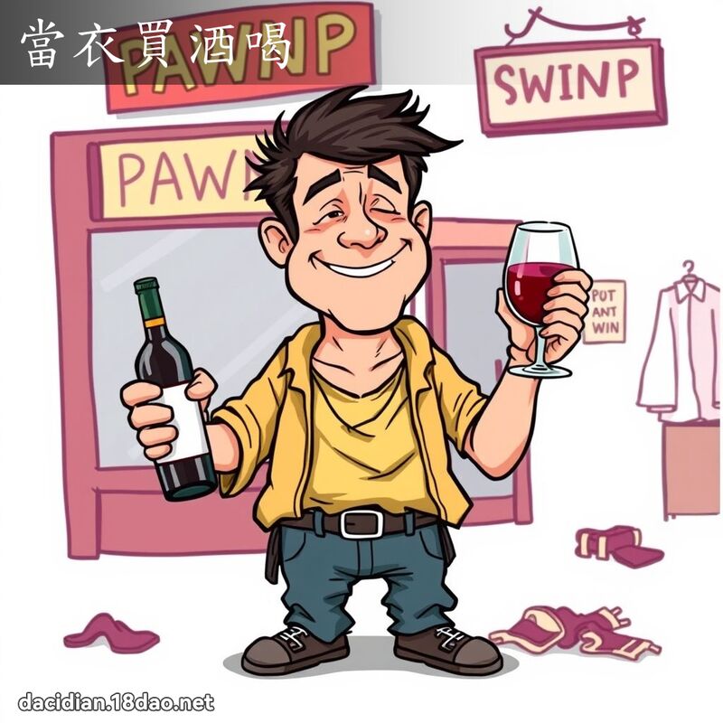 当衣买酒喝 - 国语大辞典配图