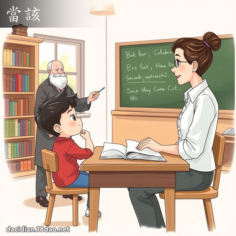 当该 - 国语大辞典配图
