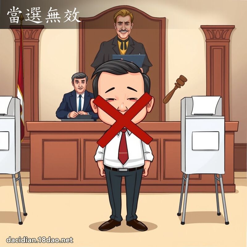 当选无效 - 国语大辞典配图