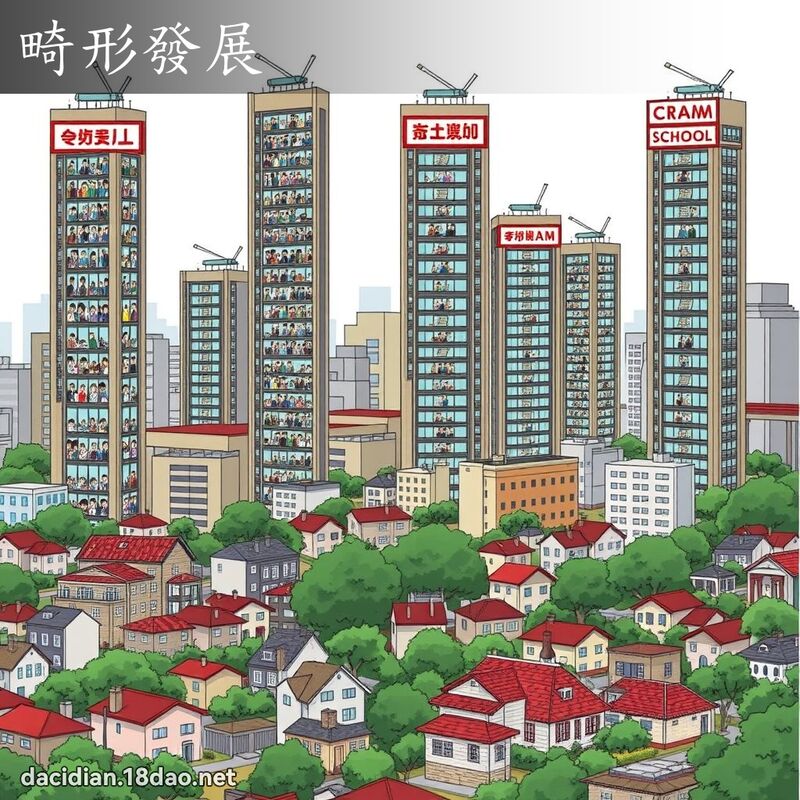 畸形發展 - 國語大辭典配圖