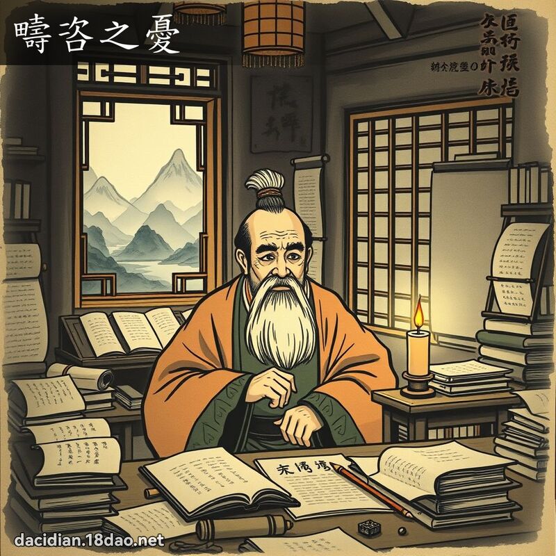 疇咨之憂 - 國語大辭典配圖