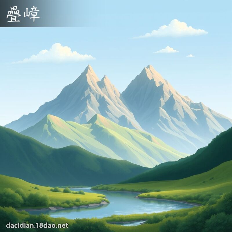 疊嶂 - 國語大辭典配圖