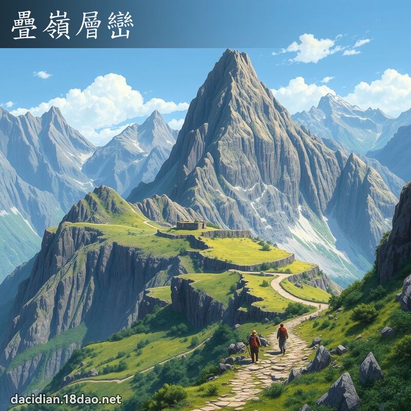 叠岭层峦 - 国语大辞典配图