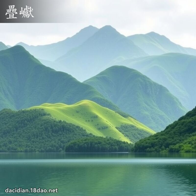 疊巘 - 國語大辭典配圖