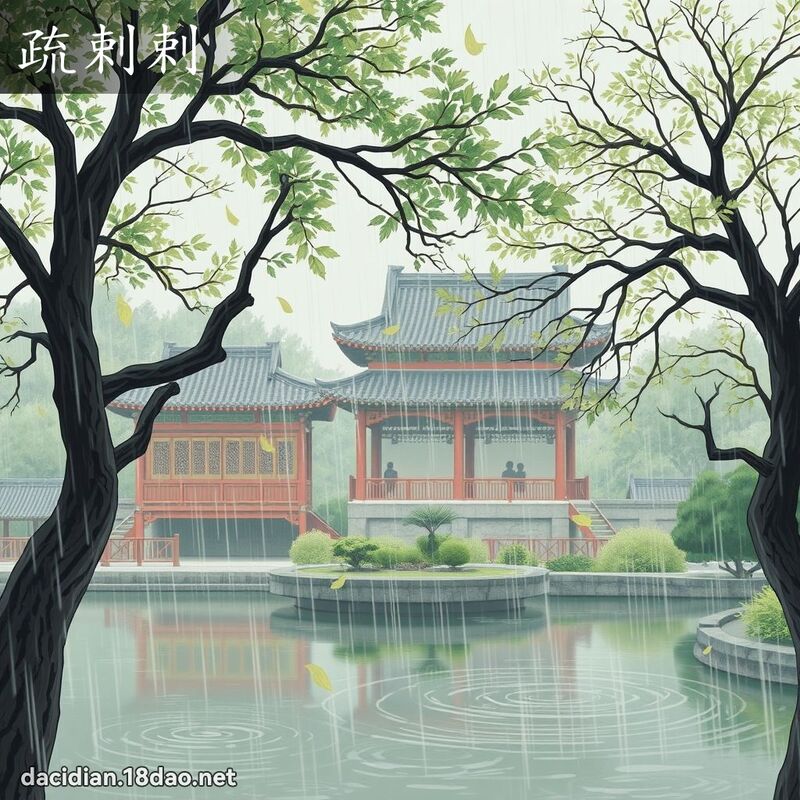 疏剌剌 - 国语大辞典配图