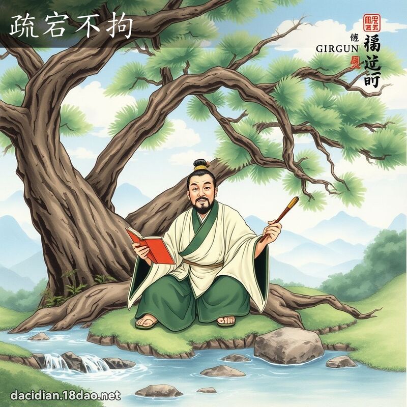 疏宕不拘 - 国语大辞典配图