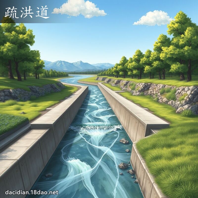疏洪道 - 國語大辭典配圖