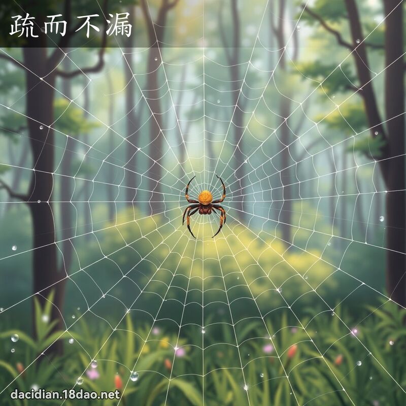 疏而不漏 - 国语大辞典配图
