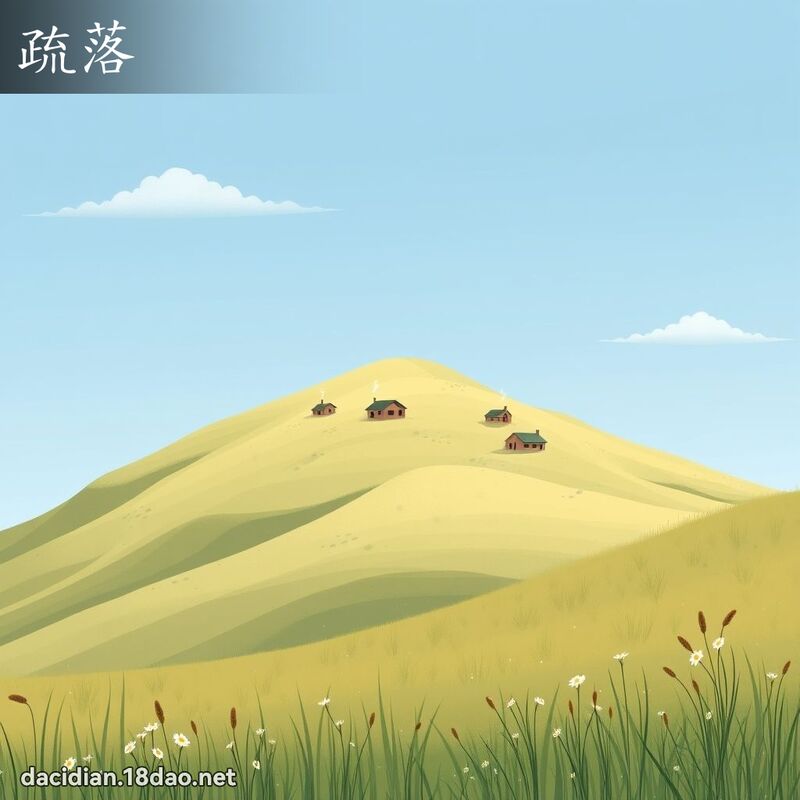 疏落 - 国语大辞典配图