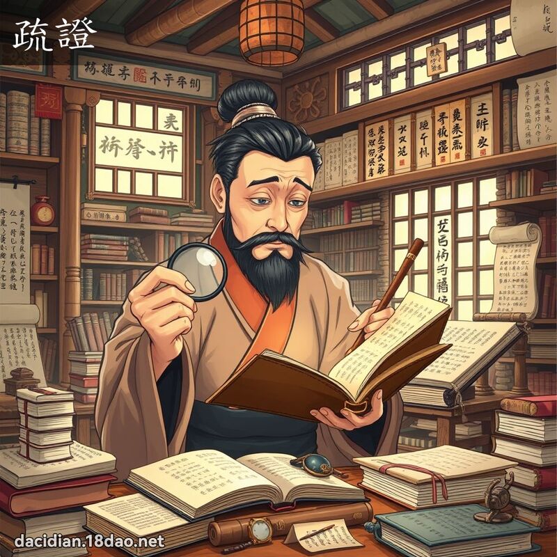疏證 - 國語大辭典配圖