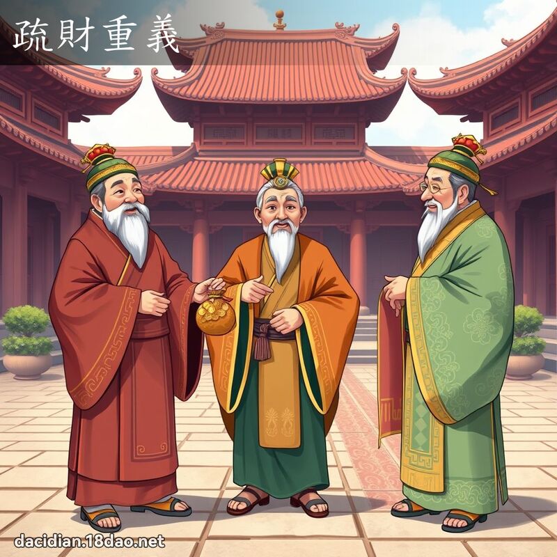 疏財重義 - 國語大辭典配圖