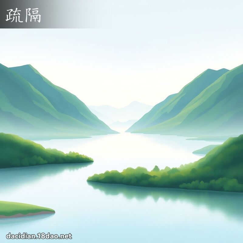 疏隔 - 国语大辞典配图