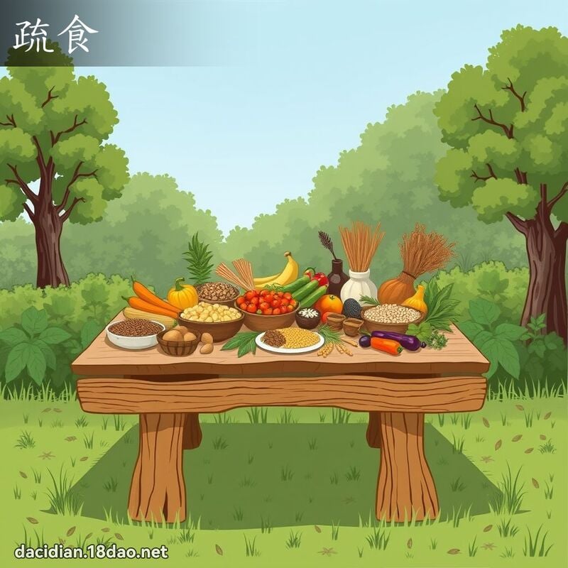 疏食 - 國語大辭典配圖