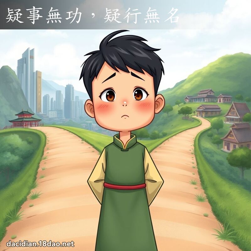 疑事無功，疑行無名 - 國語大辭典配圖