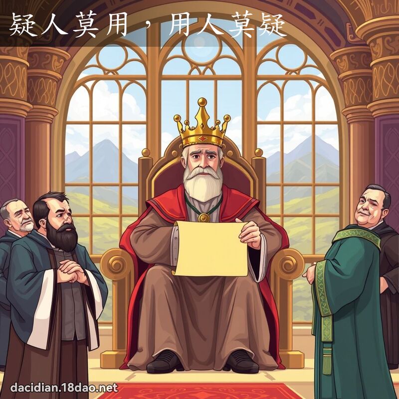 疑人莫用，用人莫疑 - 國語大辭典配圖