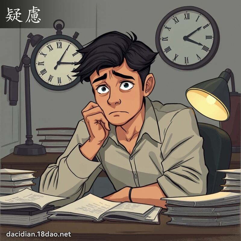 疑慮 - 國語大辭典配圖