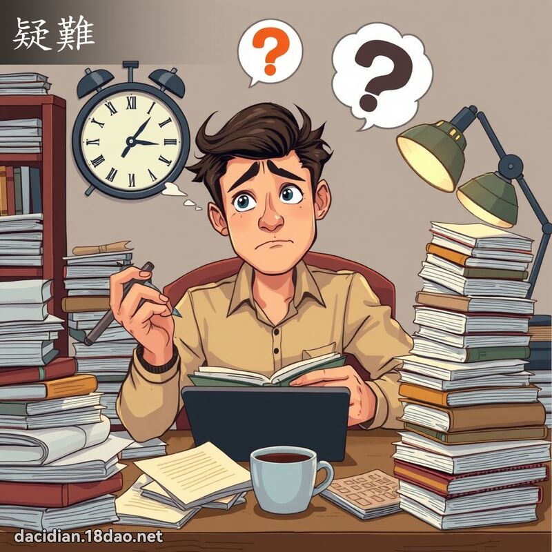 疑难 - 国语大辞典配图