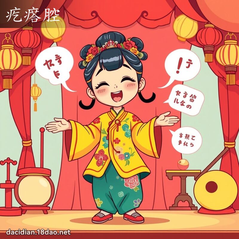 疙瘩腔 - 国语大辞典配图
