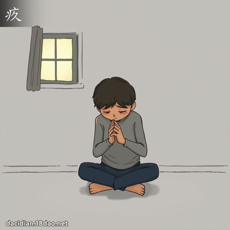 疚 - 國語大辭典配圖