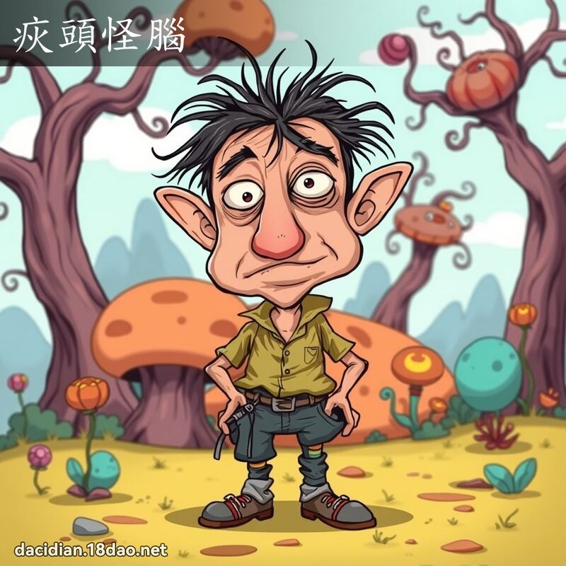 疢頭怪腦 - 國語大辭典配圖