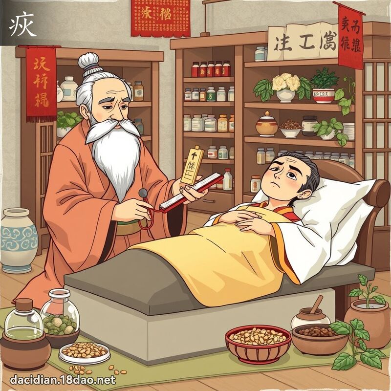 疢 - 國語大辭典配圖