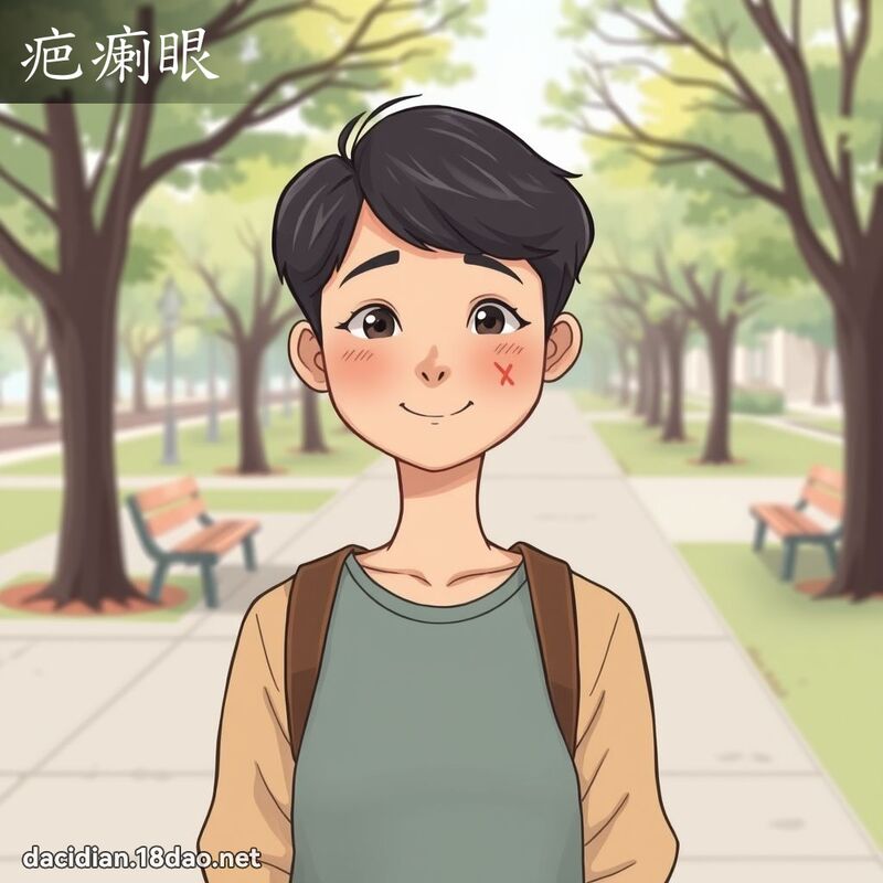 疤瘌眼 - 国语大辞典配图