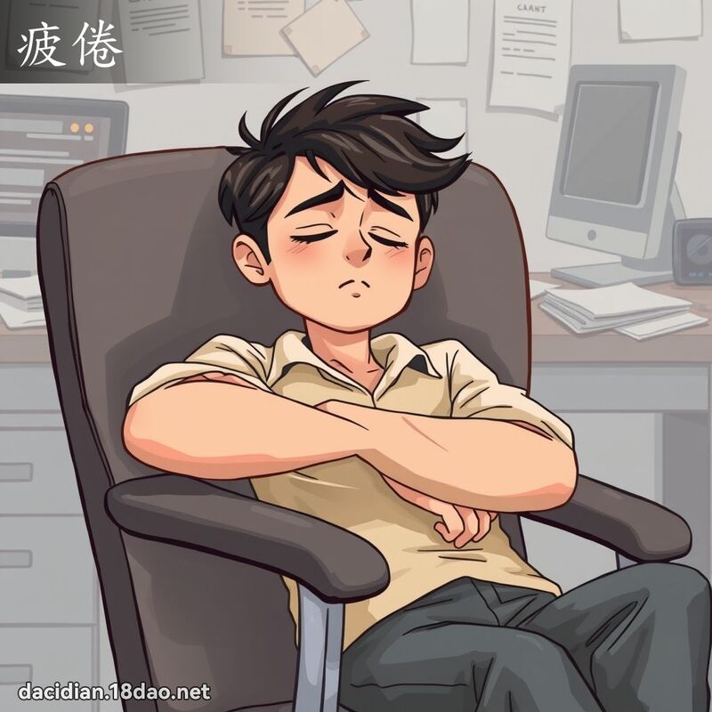 疲倦 - 國語大辭典配圖