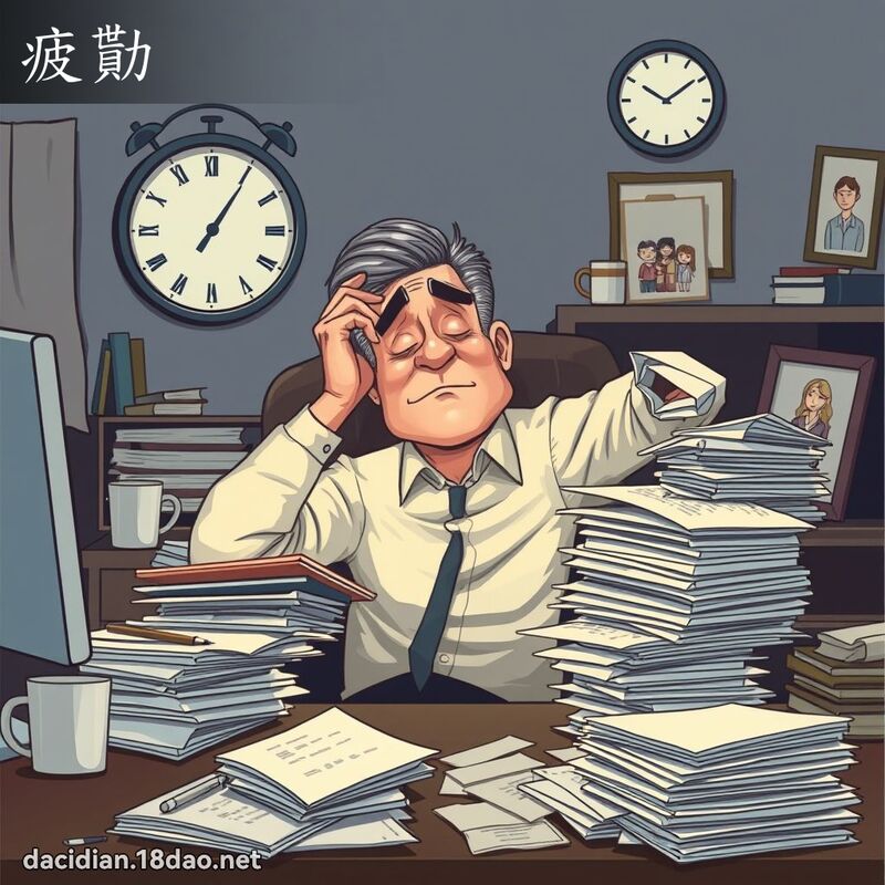 疲勩 - 國語大辭典配圖