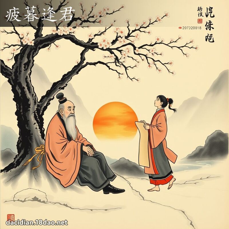疲暮逢君 - 國語大辭典配圖
