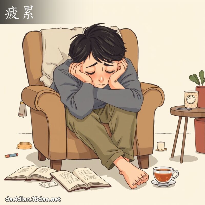 疲累 - 國語大辭典配圖