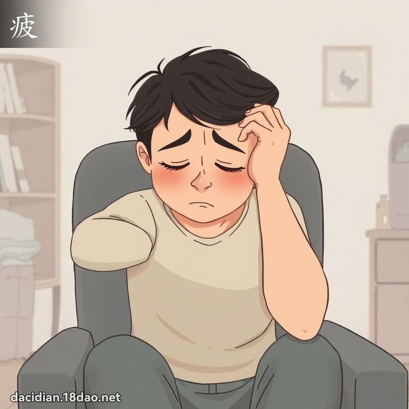 疲 - 國語大辭典配圖
