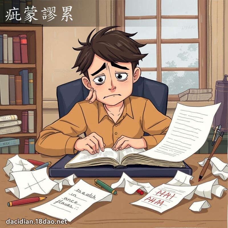 疵蒙謬累 - 國語大辭典配圖