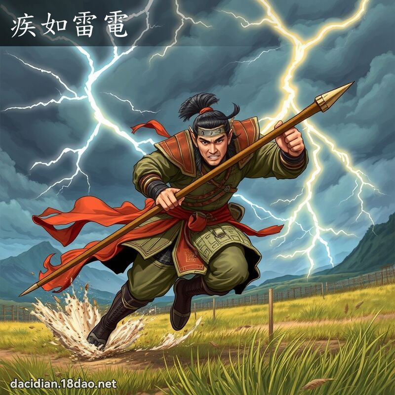 疾如雷電 - 國語大辭典配圖
