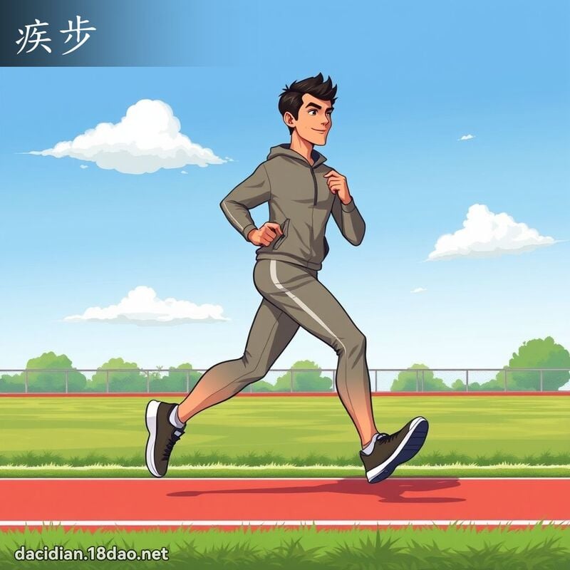 疾步 - 国语大辞典配图