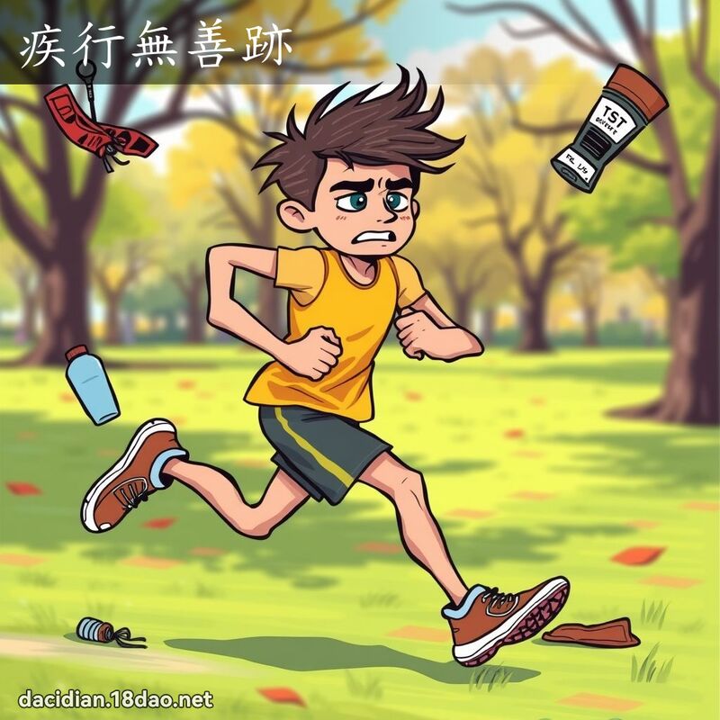 疾行无善跡 - 国语大辞典配图