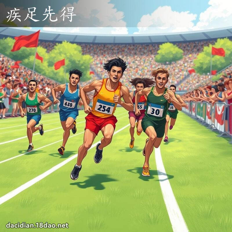疾足先得 - 國語大辭典配圖