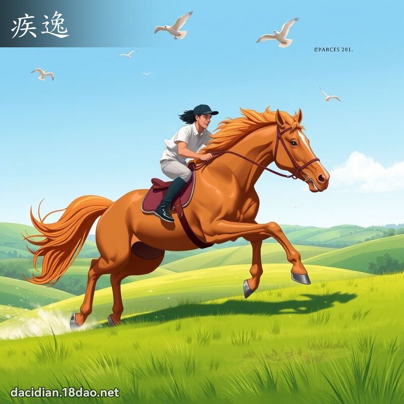 疾逸 - 國語大辭典配圖