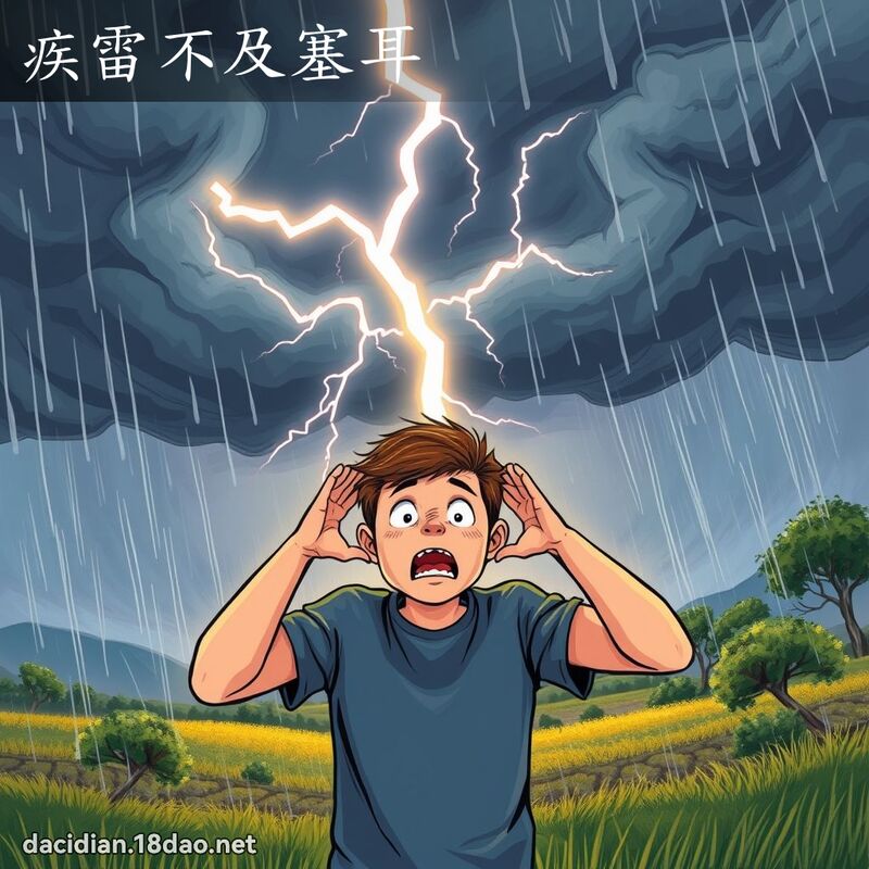 疾雷不及塞耳 - 國語大辭典配圖