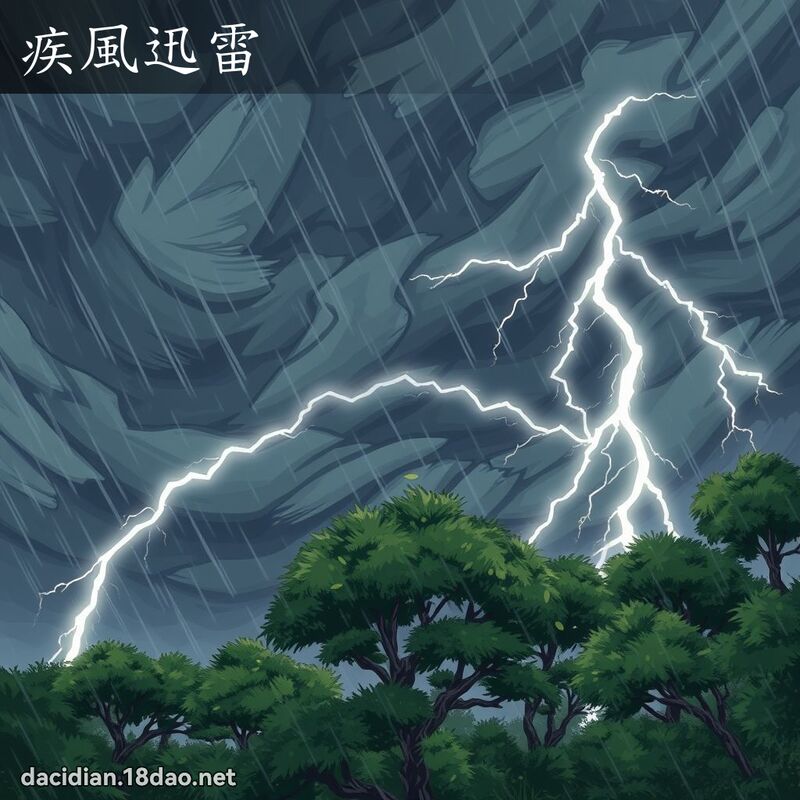 疾風迅雷 - 國語大辭典配圖