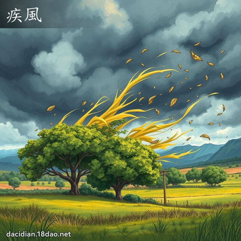 疾風 - 國語大辭典配圖