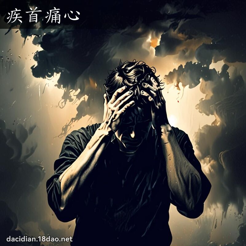 疾首痛心 - 國語大辭典配圖