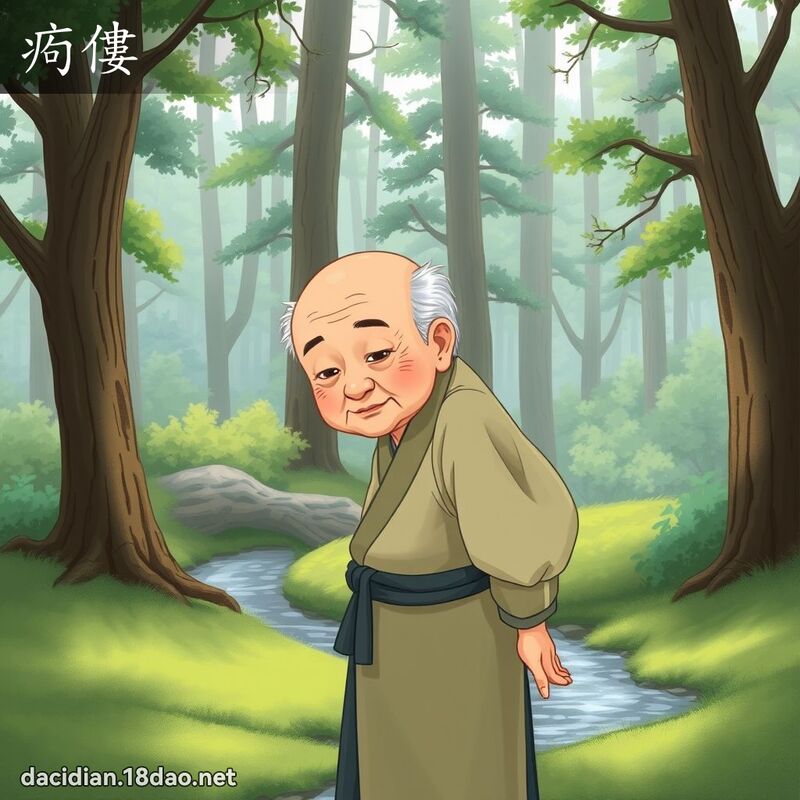 痀僂 - 国语大辞典配图