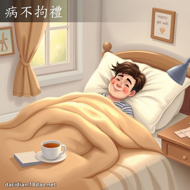 病不拘礼 - 国语大辞典配图