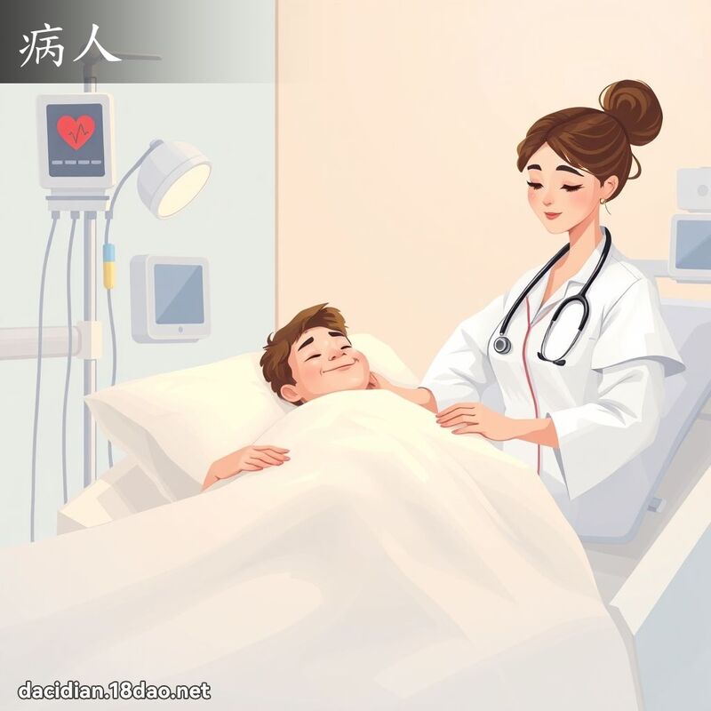 病人 - 国语大辞典配图