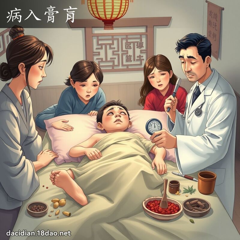 病入膏肓 - 国语大辞典配图