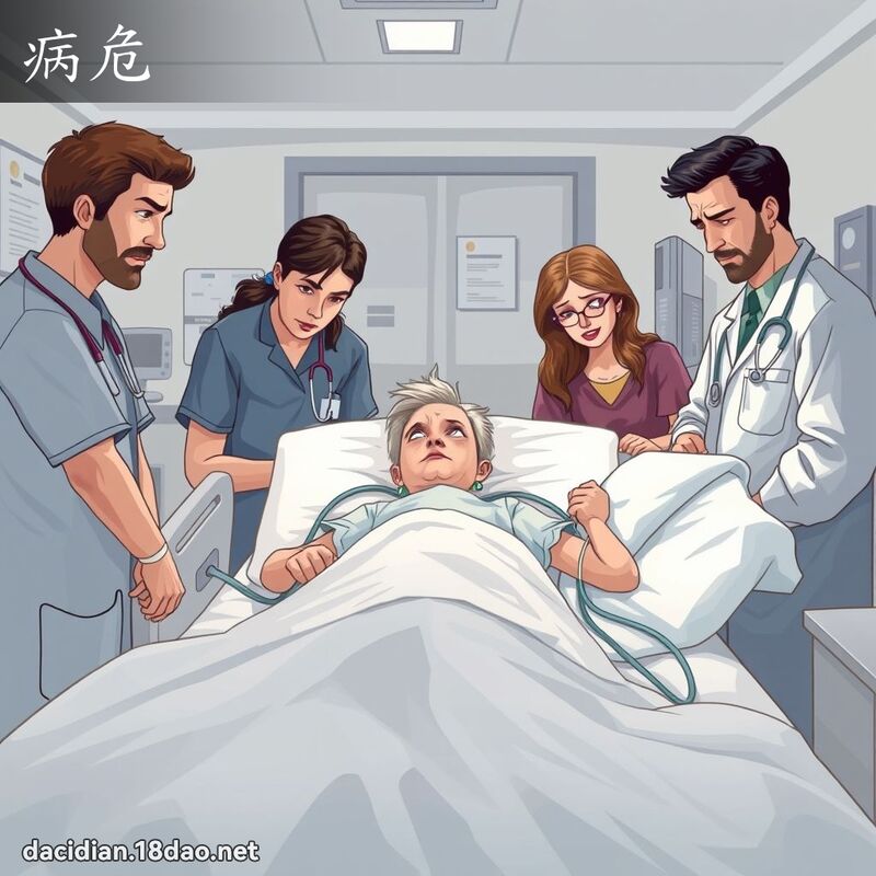 病危 - 国语大辞典配图