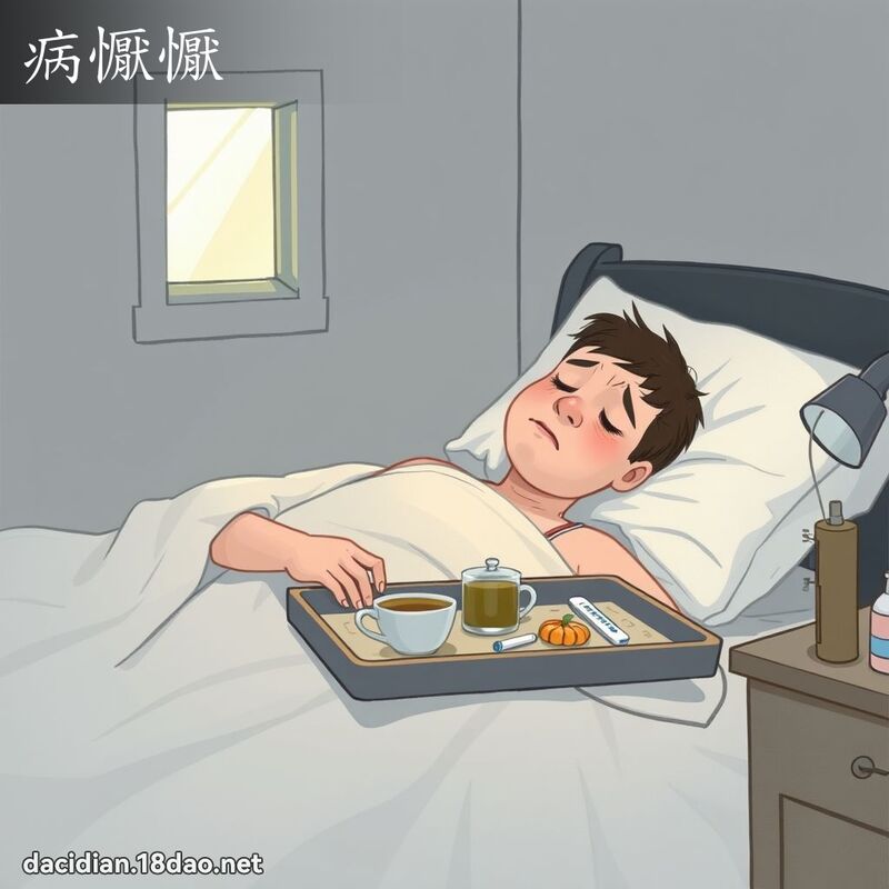 病懨懨 - 国语大辞典配图